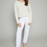 Sansa Striped Pullover Sweater