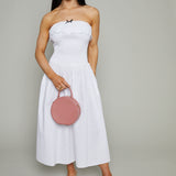 Abigail Poplin Smocked Midi Dress
