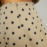 Evans Pleated Polka Dot Shorts