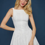 Briana Cotton Lace Mini Dress