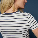 Wendy Striped Rib Knit Tee - Supernova