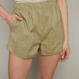Amber Curved Hem Floral Shorts