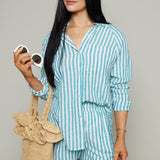 Magnolia Linen Striped Short - La Palma