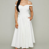 Iris Off The Shoulder Midi Dress