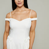 Iris Off The Shoulder Midi Dress