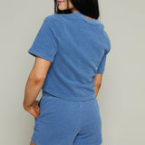 Leon Knit Short - Blue Indigo