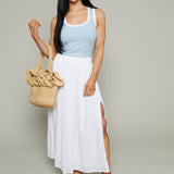 Halley Airy Gauze Midi Skirt