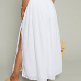 Halley Airy Gauze Midi Skirt