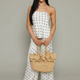 Kent Satin Polka Dot Top