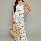 Cannes Satin Polka Dot Pants