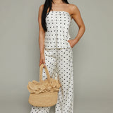 Kent Satin Polka Dot Top