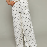 Cannes Satin Polka Dot Pants
