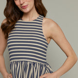 Tawyna Striped Knit Midi Dress