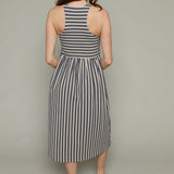 Tawyna Striped Knit Midi Dress