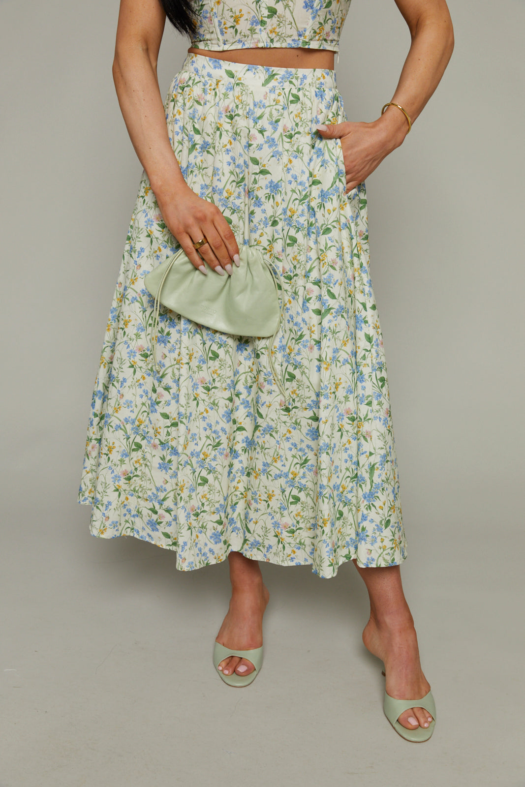Giovanna Floral Midi Skirt