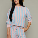 Mercedes Striped French Terry Sweatshirt