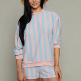 Mercedes Striped French Terry Sweatshirt