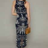 Brandy Palm Sweater Midi Dress