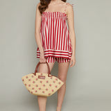 Malika Striped Poplin Tank Top