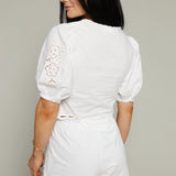 Aubrey Floral Embroidered Shorts