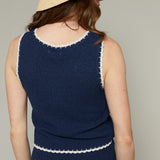 Nadia Whipstitch Tank Top - Eclipse