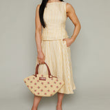 Suzie Striped Linen Top