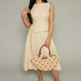 Suzie Striped Linen Top