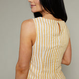 Suzie Striped Linen Top