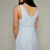 Heidi Linen Striped Mini Dress