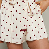 Alexandra Satin Polka Dot Mini Dress