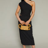 Theresa Side Slit Midi Skirt