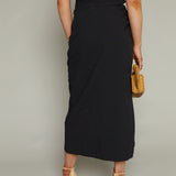 Theresa Side Slit Midi Skirt