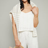 Haven Knit Eyelet Crop Tank