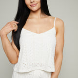 Haven Knit Eyelet Crop Tank
