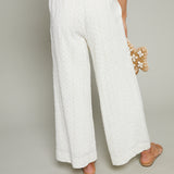 Shelly Knit Eyelet Ankle Pants