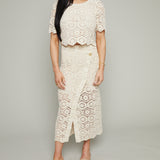 Zita Crochet Lace Wrap Skirt