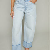 Carson Cuffed Straight Leg Jeans - Sunrise