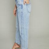 Davis Mid Rise Cuffed Straight Jean - Berkeley