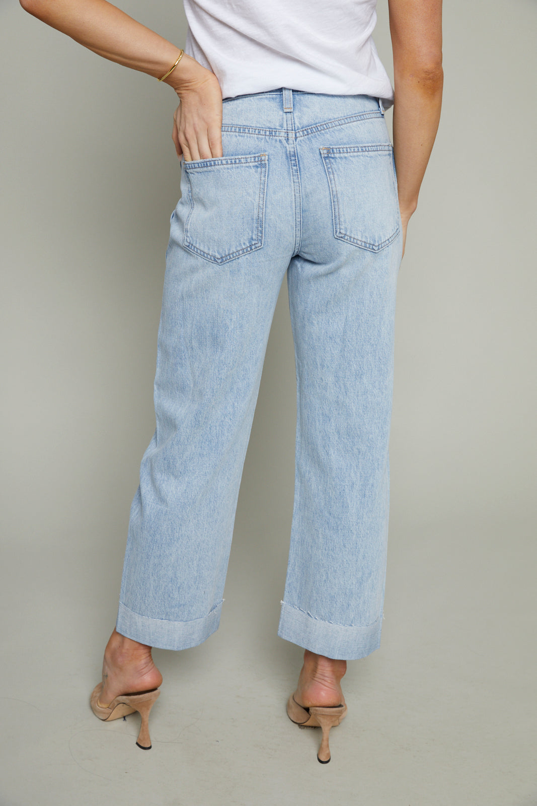 Davis Mid Rise Cuffed Straight Jean - Berkeley