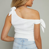 Ryan Textured Off Shoulder Top