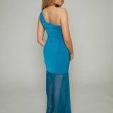 Olsen One Shoulder Maxi Dress