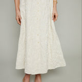 Ginger Floral Embroidered Midi Dress