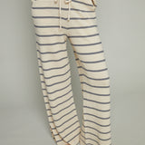 Ines Striped Wide Leg Sweater Pants