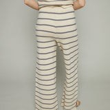 Ines Striped Wide Leg Sweater Pants