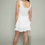Winona Eyelet Tiered Mini Skirt
