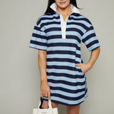 Wells Striped Polo Mini Dress