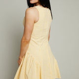 Cora Ruched Gingham Mini Dress