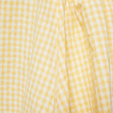 Cora Ruched Gingham Mini Dress