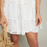 Electra Sweater Lace Patchwork Mini Dress