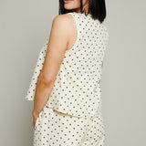Emily Ruched Polka Dot Top